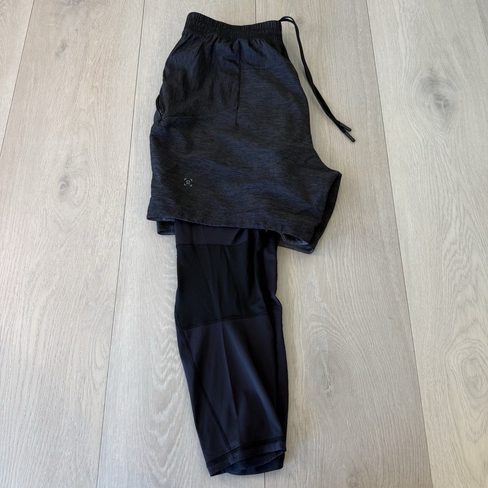 Lululemon Active Expert Shorts Tights 6" Running Layered Activewear Men's M